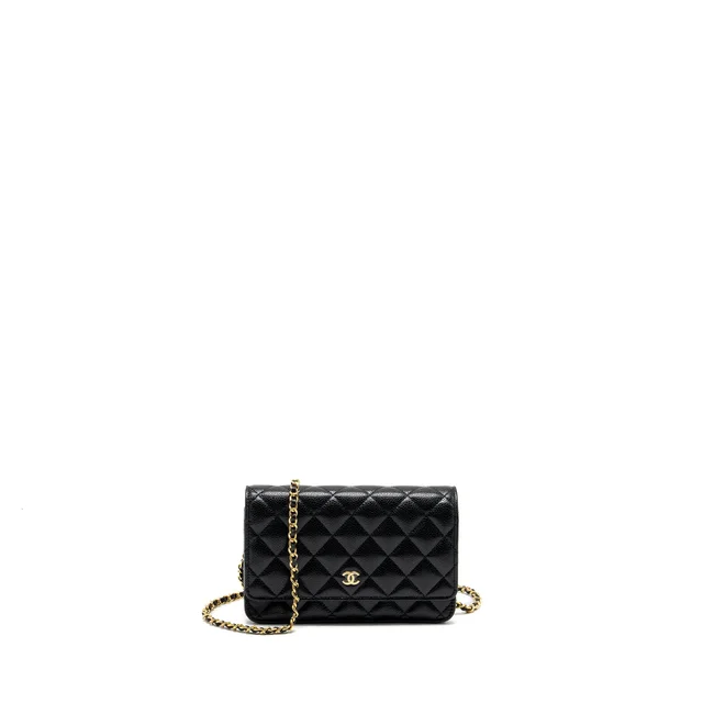 Chanel Classic Wallet On Chain Caviar Black GHW(Microchip) in Black Caviar leather from EMIER