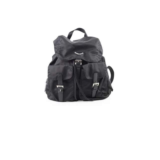 Prada Re-Nylon Medium Black Backpack in Black Nylon from The Purse Affair