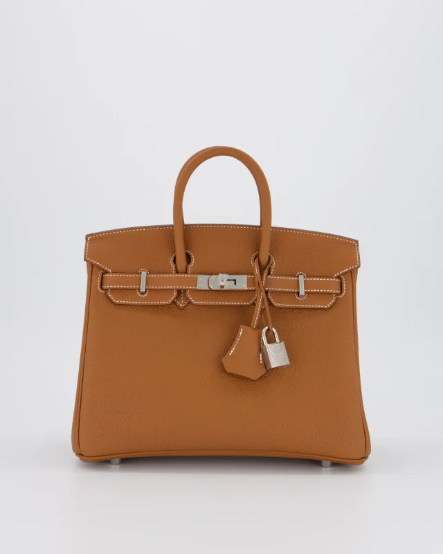 Hermès Birkin 25 Retourne Bag in Gold Togo leather from Sellier, photo 20 of 21