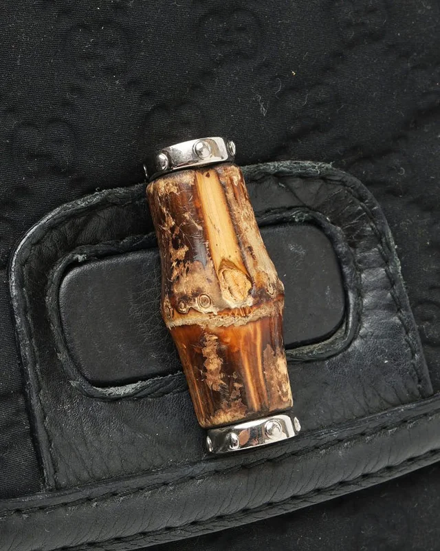 Gucci Large GG Bamboo Bag in Canvas from A Retro Tale, photo 6 of 13