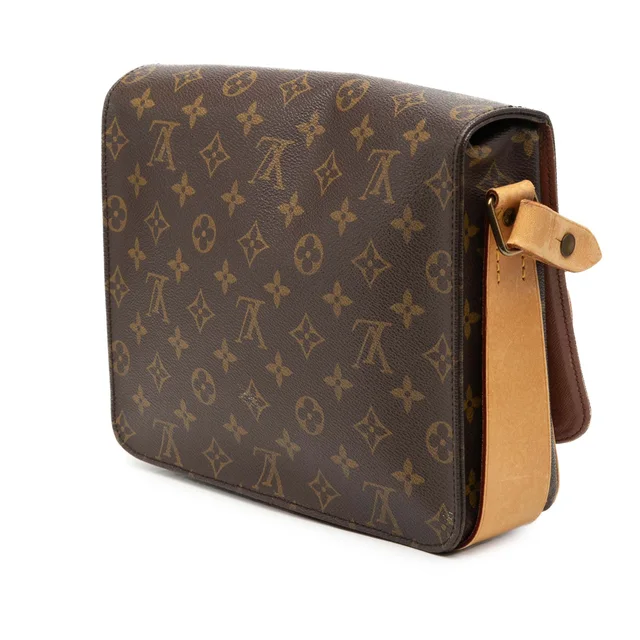 Brown Louis Vuitton Monogram Cartouchiere GM Crossbody Bag in Brown Coated canvas from Designer Revival, photo 2 of 2