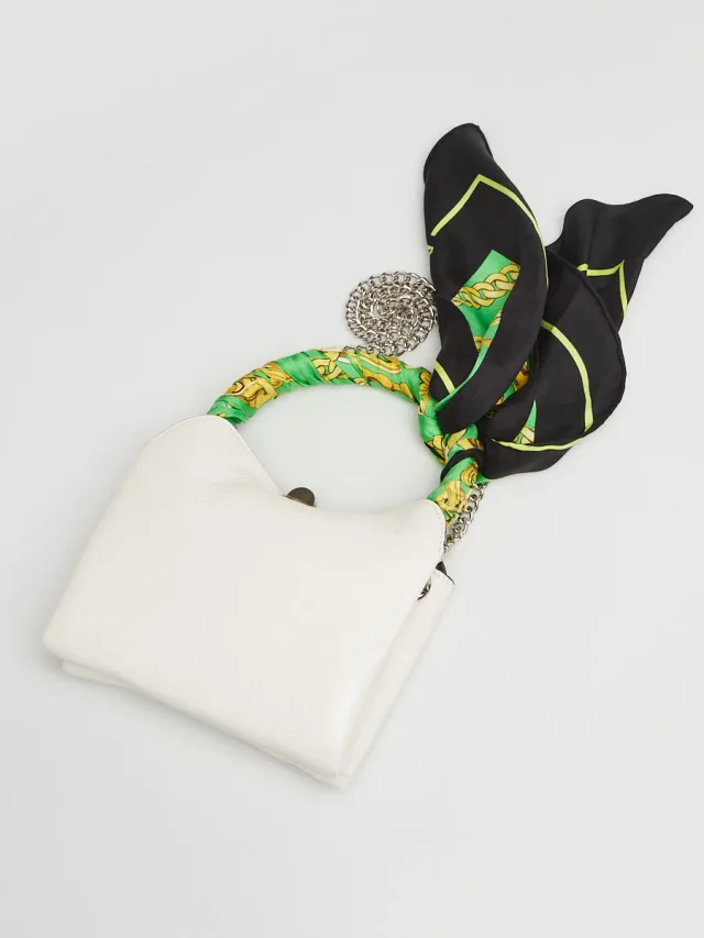 Balenciaga White Leather Flap Scarf XS Bag in White Leather from Yoogis, photo 3 of 10