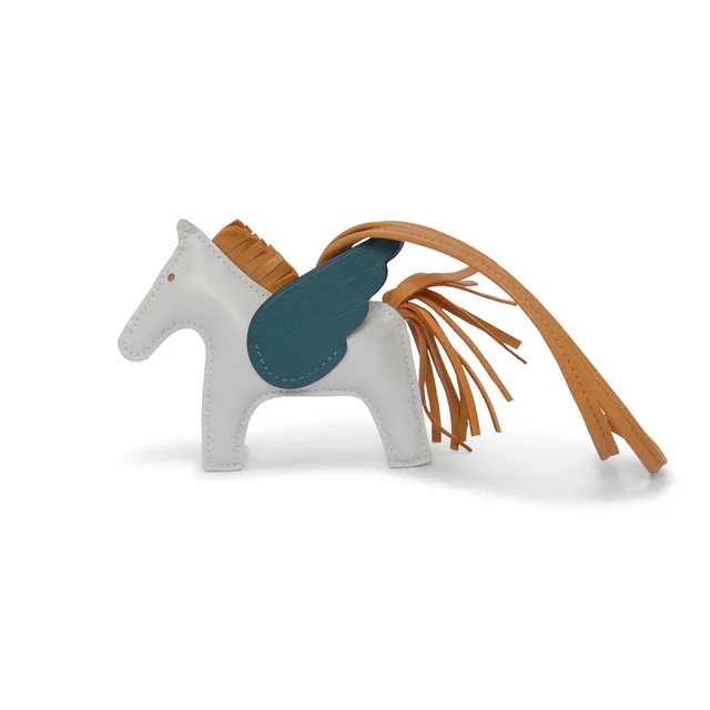 Hermès Milo Lambskin Rodeo Pegase PM in Bleu Brume Lambskin from Blue Spinach