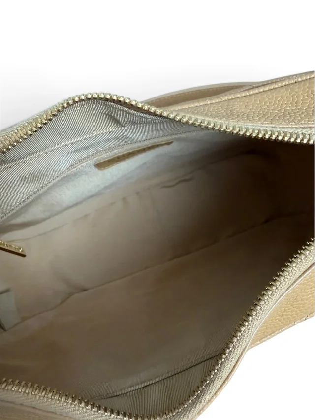 Chanel Vintage Beige Caviar Timeless CC Shoulder Bag in Beige Caviar leather from Season 2 Consign, photo 9 of 9