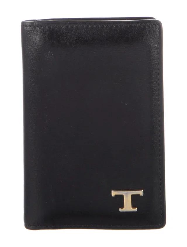 Tod's wallets & money clips in black Leather from The RealReal