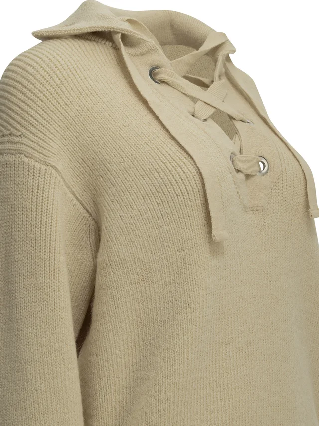Isabel Marant Ydalia Lace-Up Front Sweater, photo 4 of 4 from SENSER