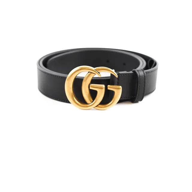 Gucci GG Belt Black Size 95 in Black Leather from The Purse Affair