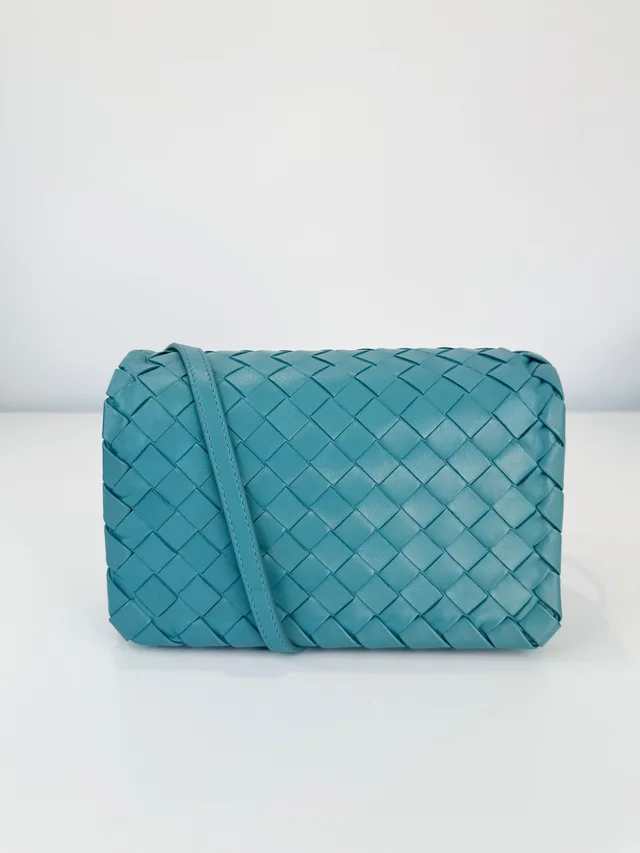 Bottega Veneta Intrecciato Leather Crossbody Bag in Woven leather from Edit Second Hand