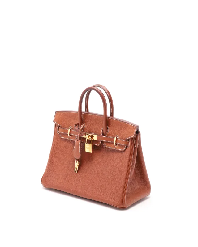 Hermès Birkin 25 Fauve Barenia Faubourg Bag in Leather from A Retro Tale, photo 2 of 13
