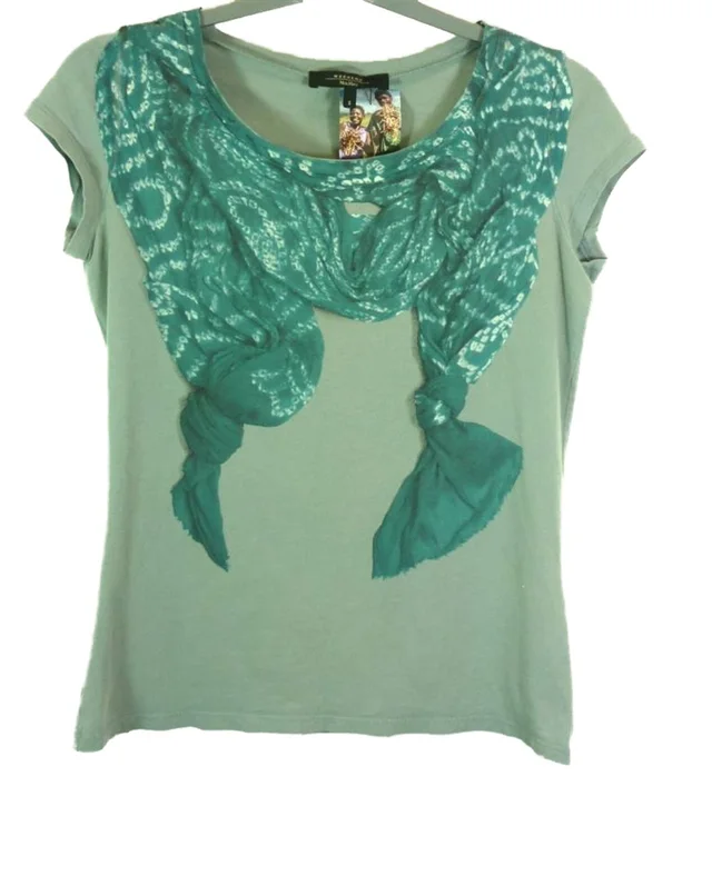 Max Mara Short Sleeves t-shirt Grey Size: S in Grey Cotton from Oxfam Online Shop, photo 2 of 2