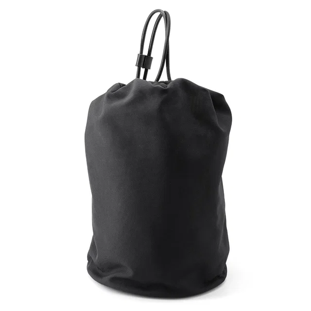 The Row Sporty Pouch Black Canvas Leather in Black Canvas from GALLERY RARE