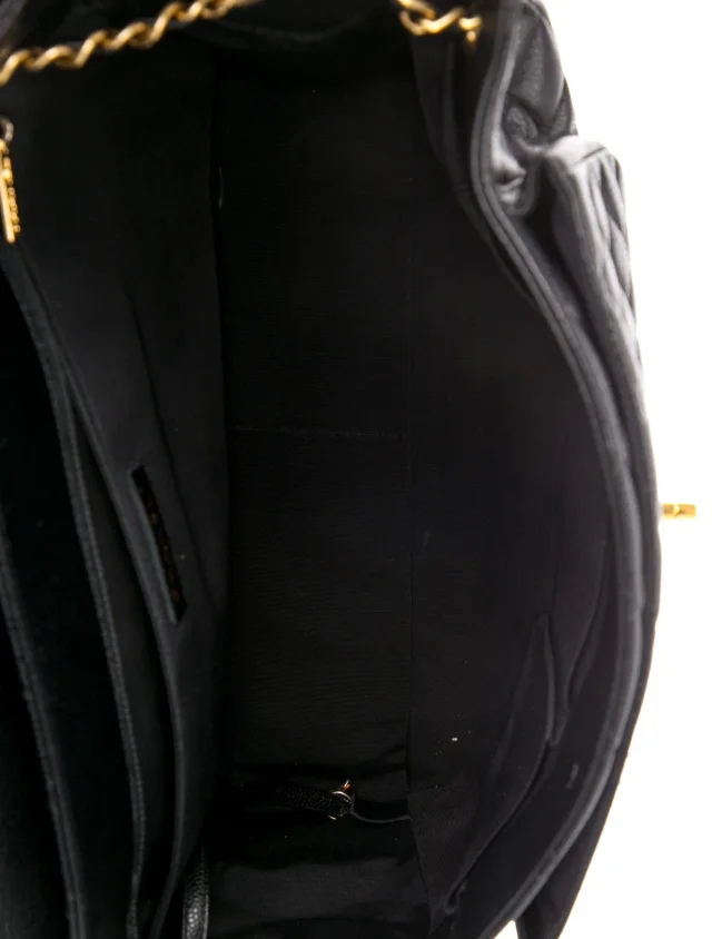 Chanel Quilted Caviar Flap Tote in black Caviar leather from The RealReal, photo 6 of 6