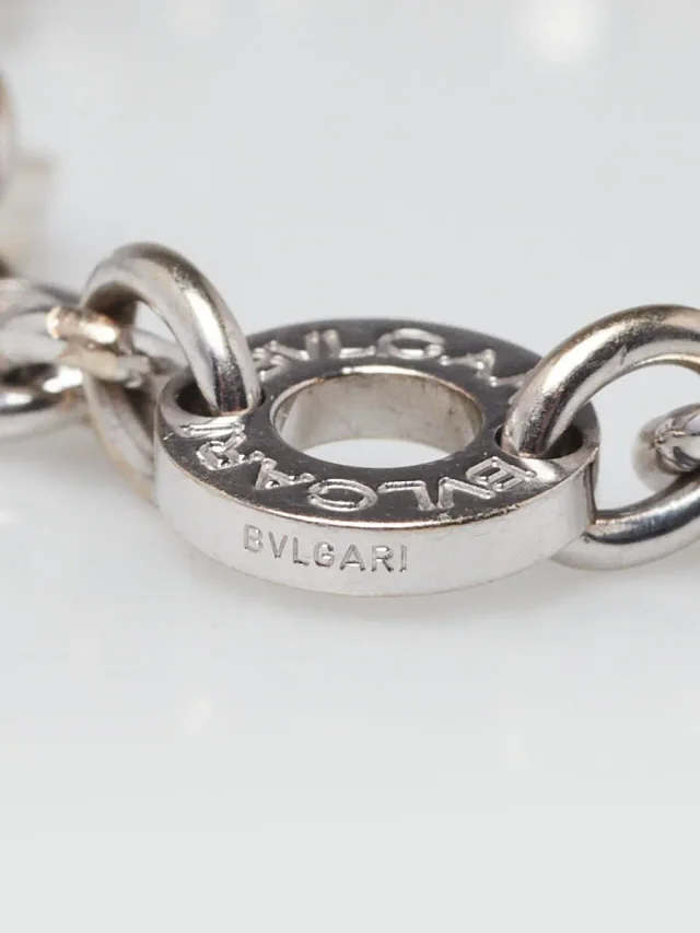 18k White Gold BVLGARI Six Circle Bracelet in White from Yoogis, photo 4 of 4