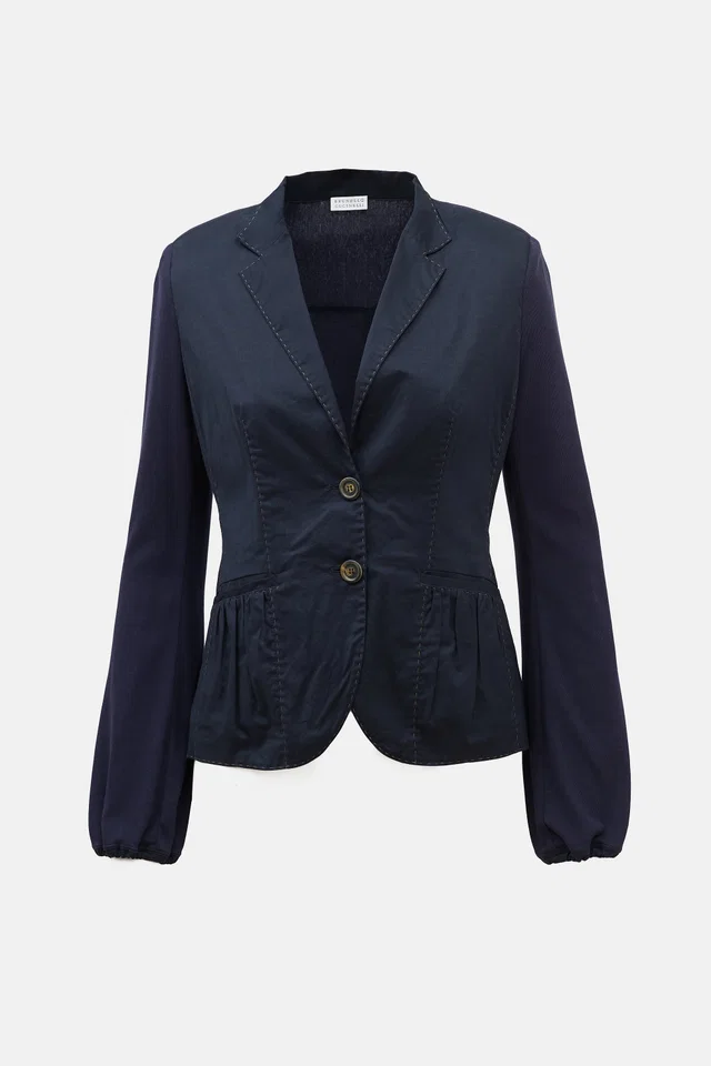 Brunello Cucinelli Knit Panelled Blazer from VSP Consignment