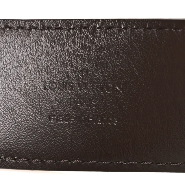Damier Ebene 40mm LV Initiales Belt 90 36 in Brown Canvas from FASHIONPHILE, photo 5 of 6