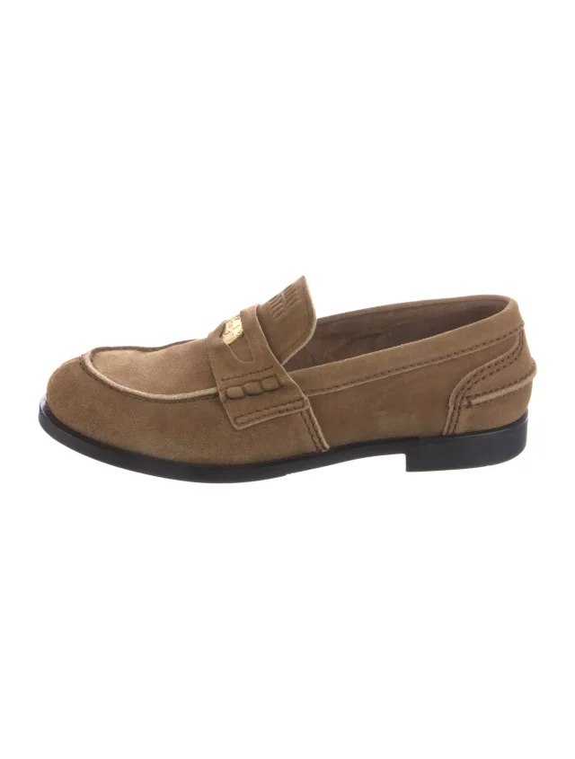 Miu Miu Suede Loafers in Suede from The RealReal