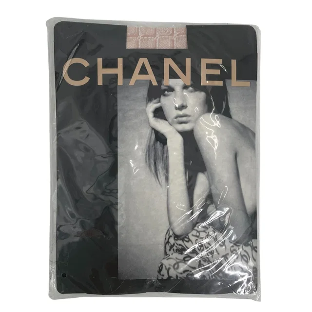 Chanel CC Logo Tights Stockings Beige Shoulder Bag in Beige from The Reluxe