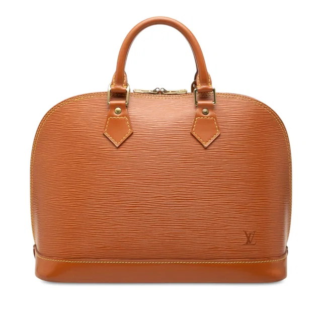 Brown Louis Vuitton Epi Alma PM Handbag in Brown Leather from Designer Revival
