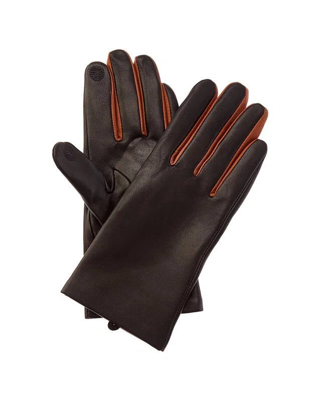 Bruno Magli 2-Tone Cashmere-Lined Leather Gloves, image 1 of 1 from Rue La La