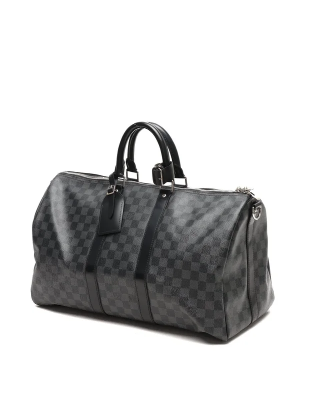 Louis Vuitton Damier Graphite Keepall 45 Bandoulière Weekend Bag in Grey Canvas from A Retro Tale, photo 2 of 7