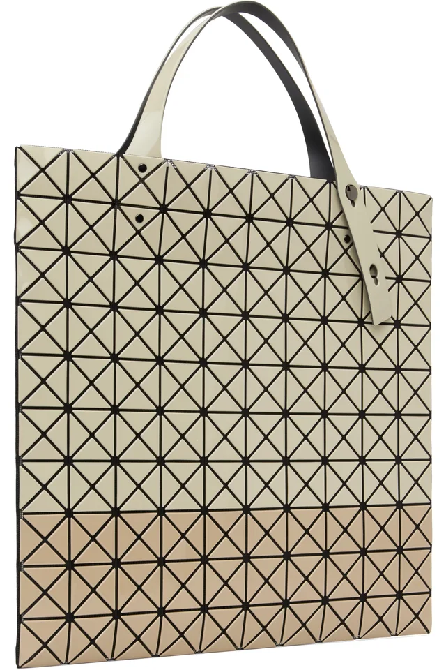 BAO BAO ISSEY MIYAKE Beige Prism Bi-Color Tote, photo 3 of 4 from SSENSE