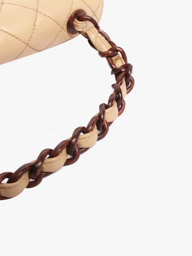 Chanel vintage 2000 lambskin flap bag in Beige Lambskin from Sign of the Times, photo 8 of 8