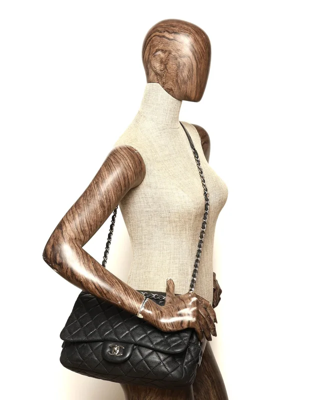 Chanel Medium Shiva Caviar Single Flap Bag in Caviar leather from A Retro Tale, photo 9 of 9