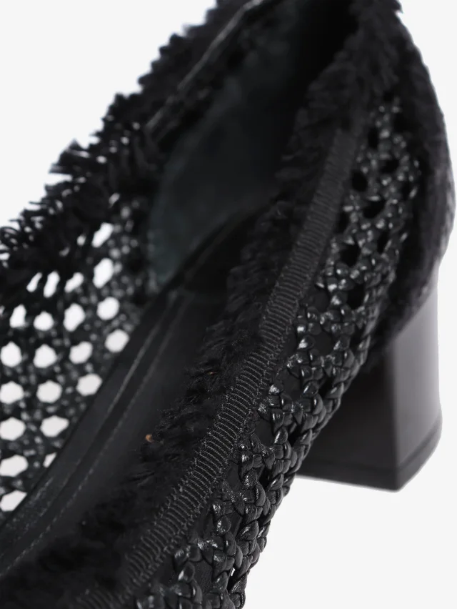 Ferragamo Black ballet pumps - size UK 5 in Black Leather from Sign of the Times, photo 5 of 7