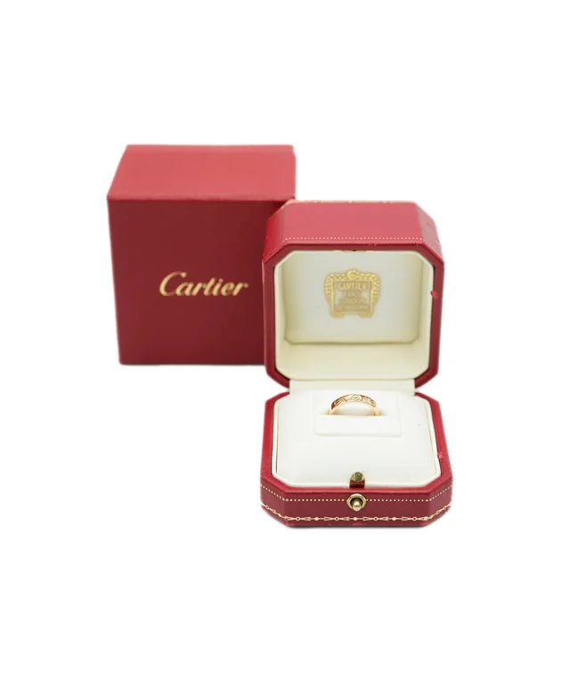 Cartier Rose Gold Love Thin Band in Pink Leather from Luxury Promise, photo 2 of 2