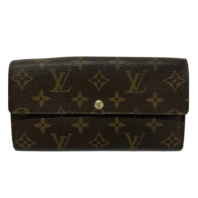 Louis Vuitton Wallet Monogram Portefeuille Sarah in Coated canvas from The Reluxe