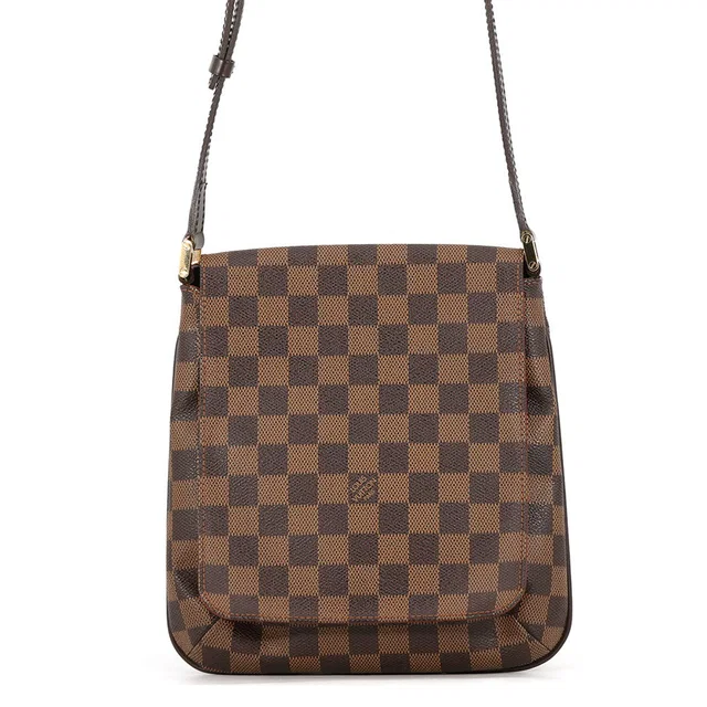 Louis Vuitton Musette Salsa OrangeN51300 Damier Ebene Canvas Size long in Brown Canvas from GALLERY RARE