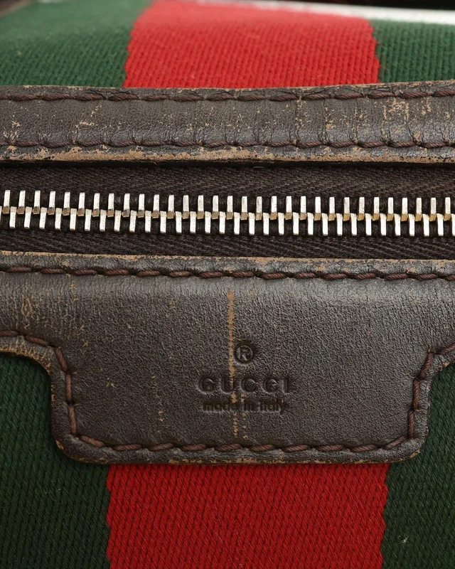 Gucci GG Web Boston Bag in Canvas from A Retro Tale, photo 6 of 11