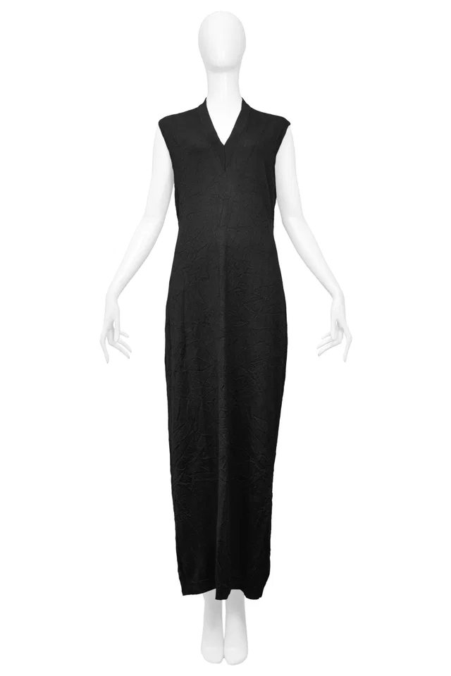 Maison Margiela Black Oversized Sweater Dress in Black from Resurrection Vintage