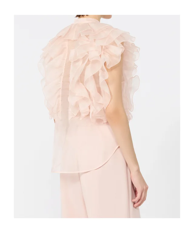 Max Mara ruffled silk shirt, photo 3 of 6 from SENSER