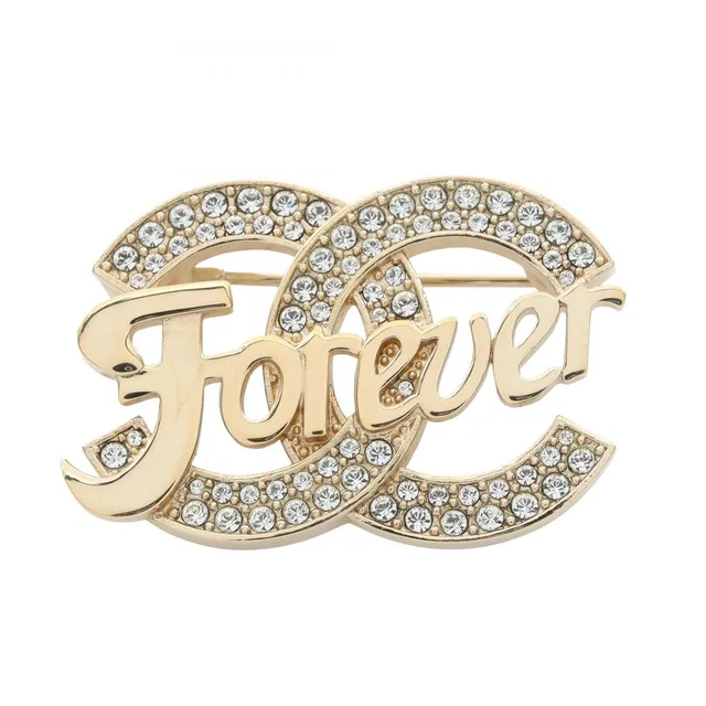 Chanel Brooch CC Logo from The Reluxe