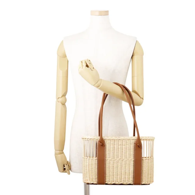 Hermès Bottlebasket Park Gold Willow wood, Taurillon, squirrel in Gold from GALLERY RARE, photo 4 of 12