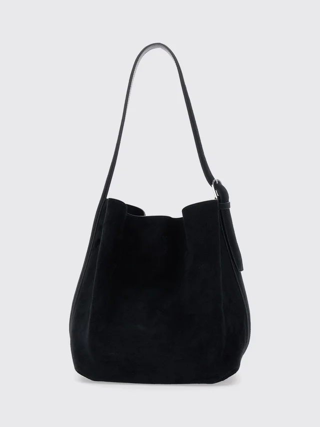 Toteme Espresso Medium Suede Tote Bag, photo 3 of 3 from SENSER
