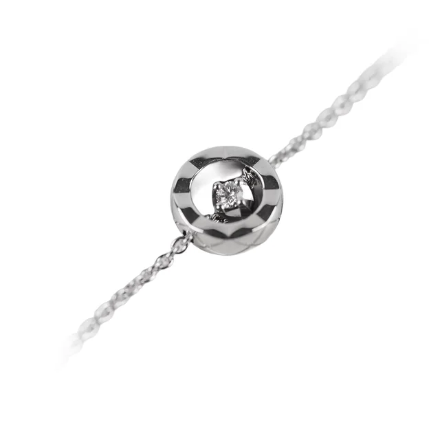 Chanel Coco 18k White Gold with Diamond Bracelet in White from The Purse Affair