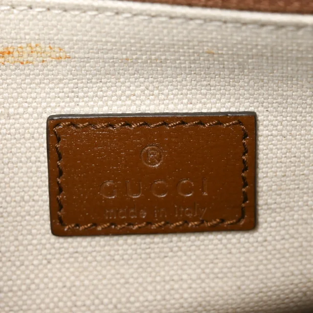 Gucci GG Supreme Monogram Azalea Calfskin Web Medium Horsebit 1955 Shoulder Bag Beige Ebony Brown… in Brown Calfskin from FASHIONPHILE, photo 6 of 10