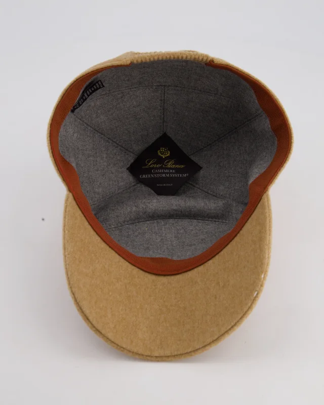 Loro Piana Beige Storm System Cashmere Cap Size M in Beige Cashmere from Sellier, photo 5 of 6