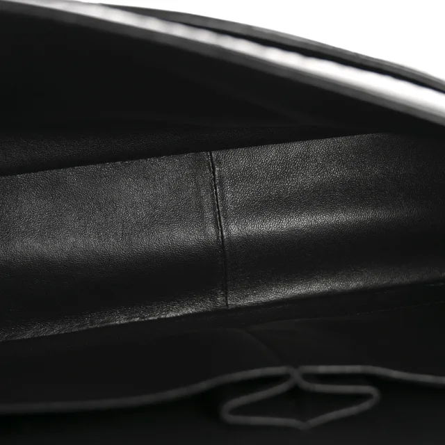 Chanel Shiny Crumpled Calfskin Quilted Jumbo Double Flap So Black in Black Calfskin from FASHIONPHILE, photo 5 of 14