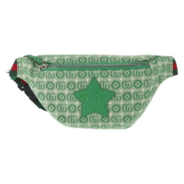 Gucci Waist Pouch Belt Gg Canvas Green Bag in Green Canvas from HEWI