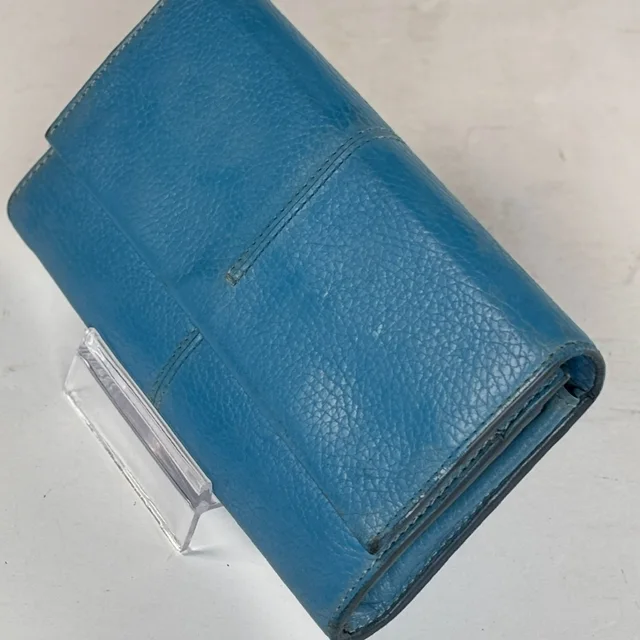 Tod's And Beige Long Wallet. Leather Wallet Clutch in blue Leather from Poshmark