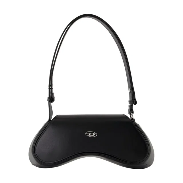 Diesel Play Shoulder Bag — Black Calfskin in Black Calfskin from HEWI
