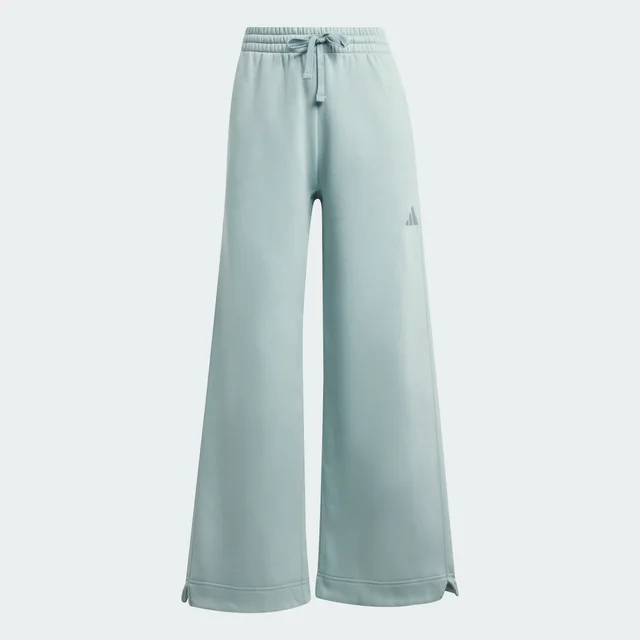 Adidas ALL SZN Fleece Loose Wide-Leg Pants in Green, photo 4 of 6 from adidas (US)