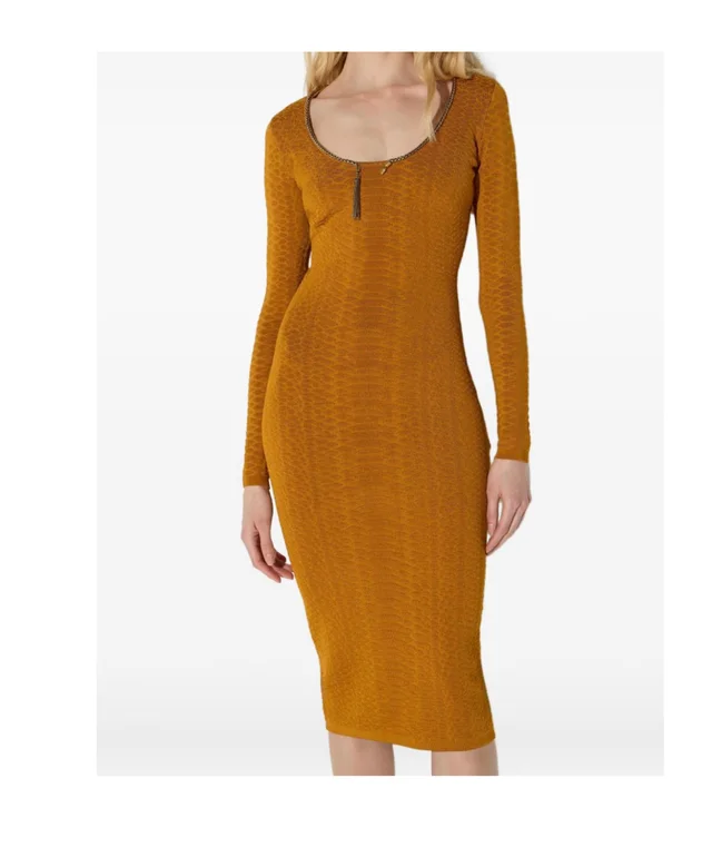 Elisabetta Franchi Snake-print knit dress, photo 3 of 5 from SENSER