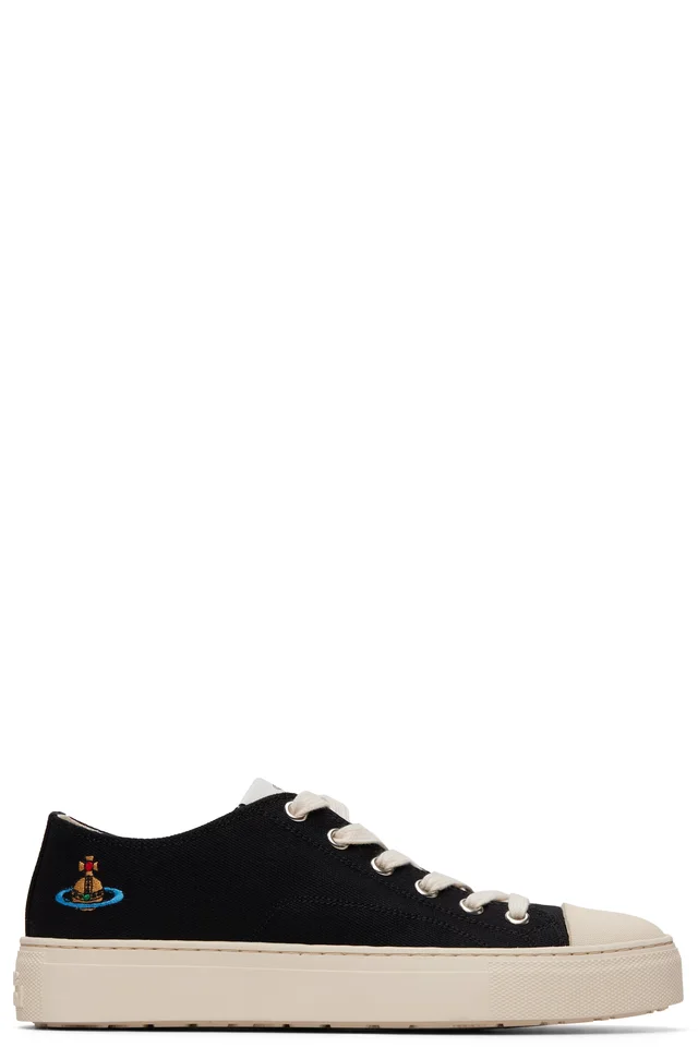 Black Low Top Plimsoll Sneakers, image 1 of 1 from SSENSE