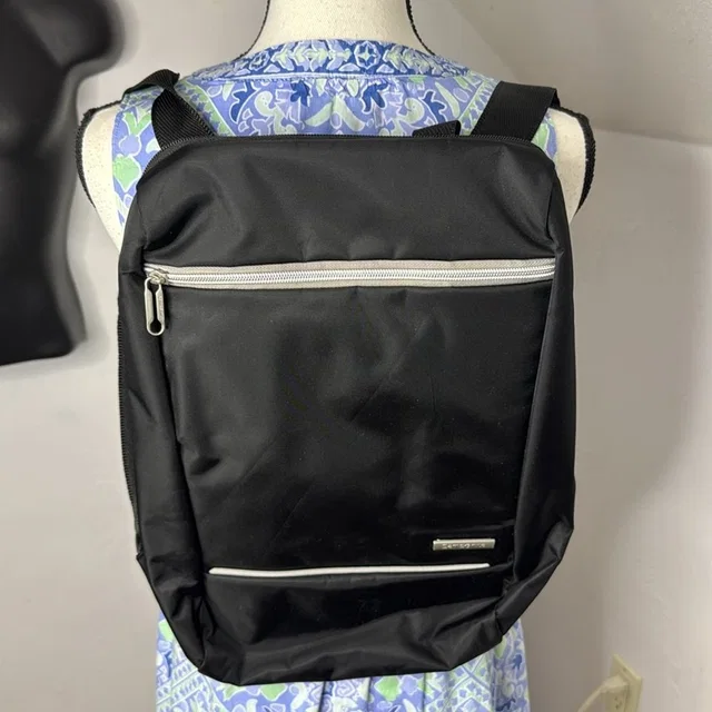Samsonite Slim Black Nylon Laptop Travel Backpack With Reflective Material in silver|black|gray Nylon from Poshmark