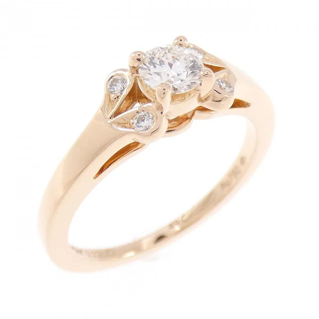 Cartier Ballerine 750 Pink Gold Diamond Ring Size 9 in Pink from LuxUness