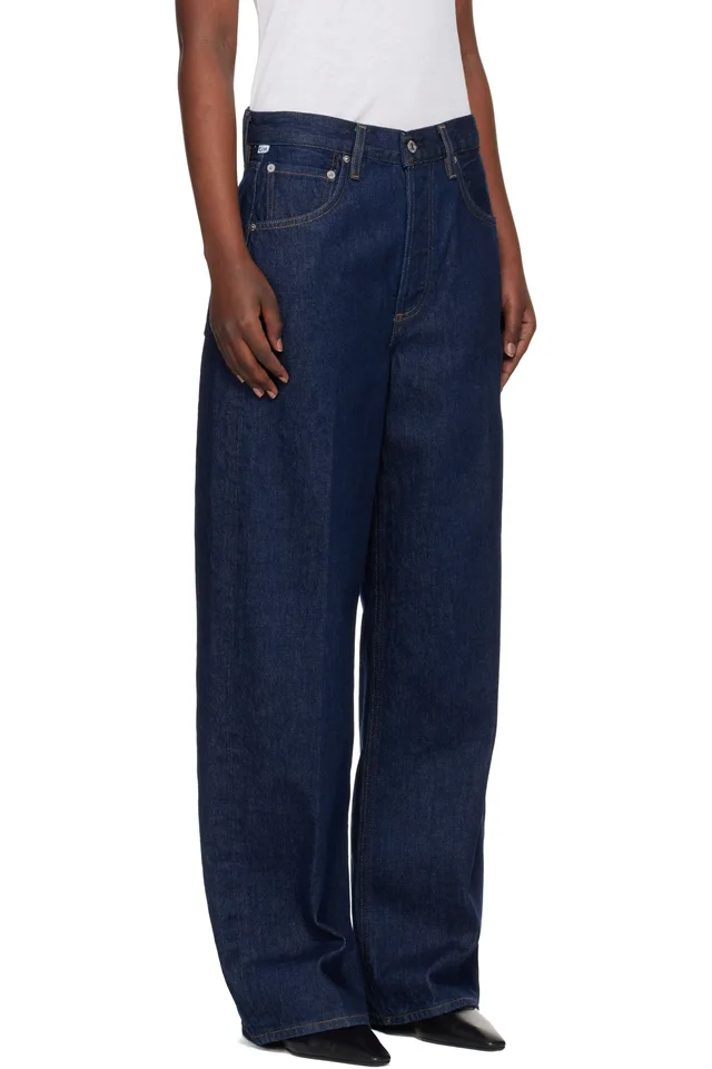 Citizens of Humanity Navy Ayla Baggy Jeans, photo 2 of 4 from SSENSE